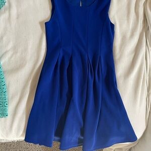 Elegant Blue Sleeveless Dress